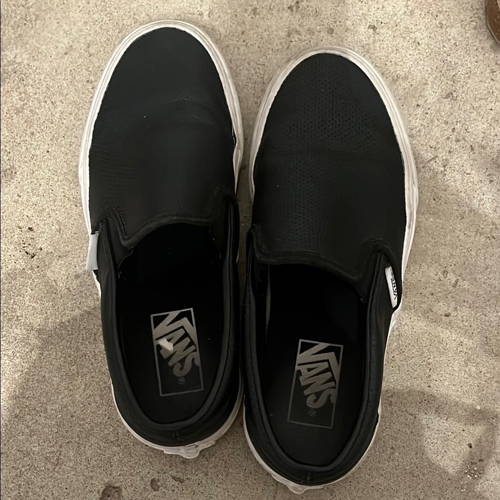 Vans Black Slip-On Sneakers